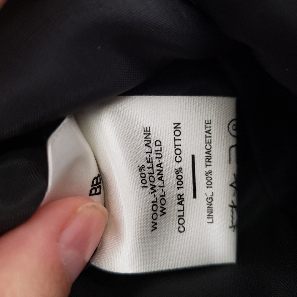 Jaeger London Blazer Jacket Blue Black Patterned Velvet Trim Cobalt - Picture 9 of 13